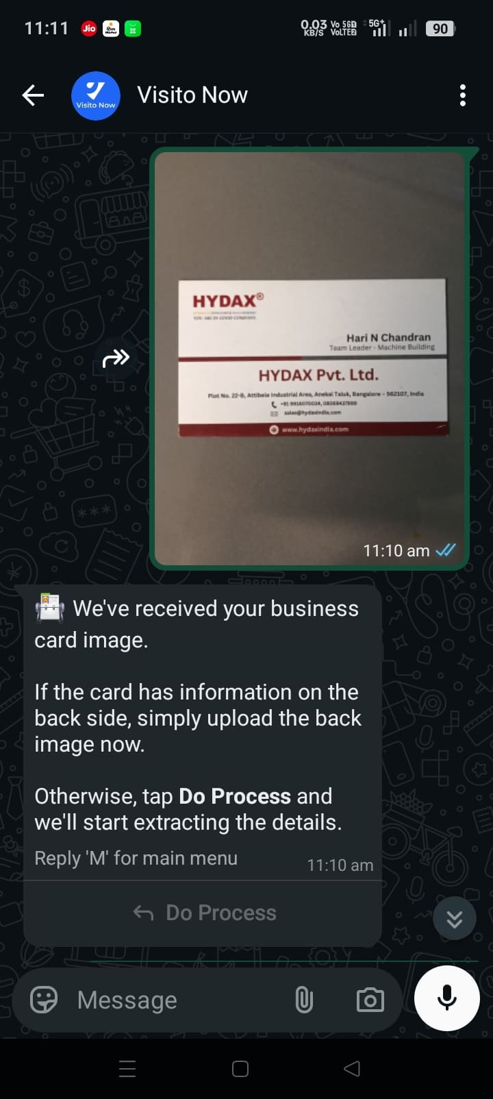 WhatsApp UI